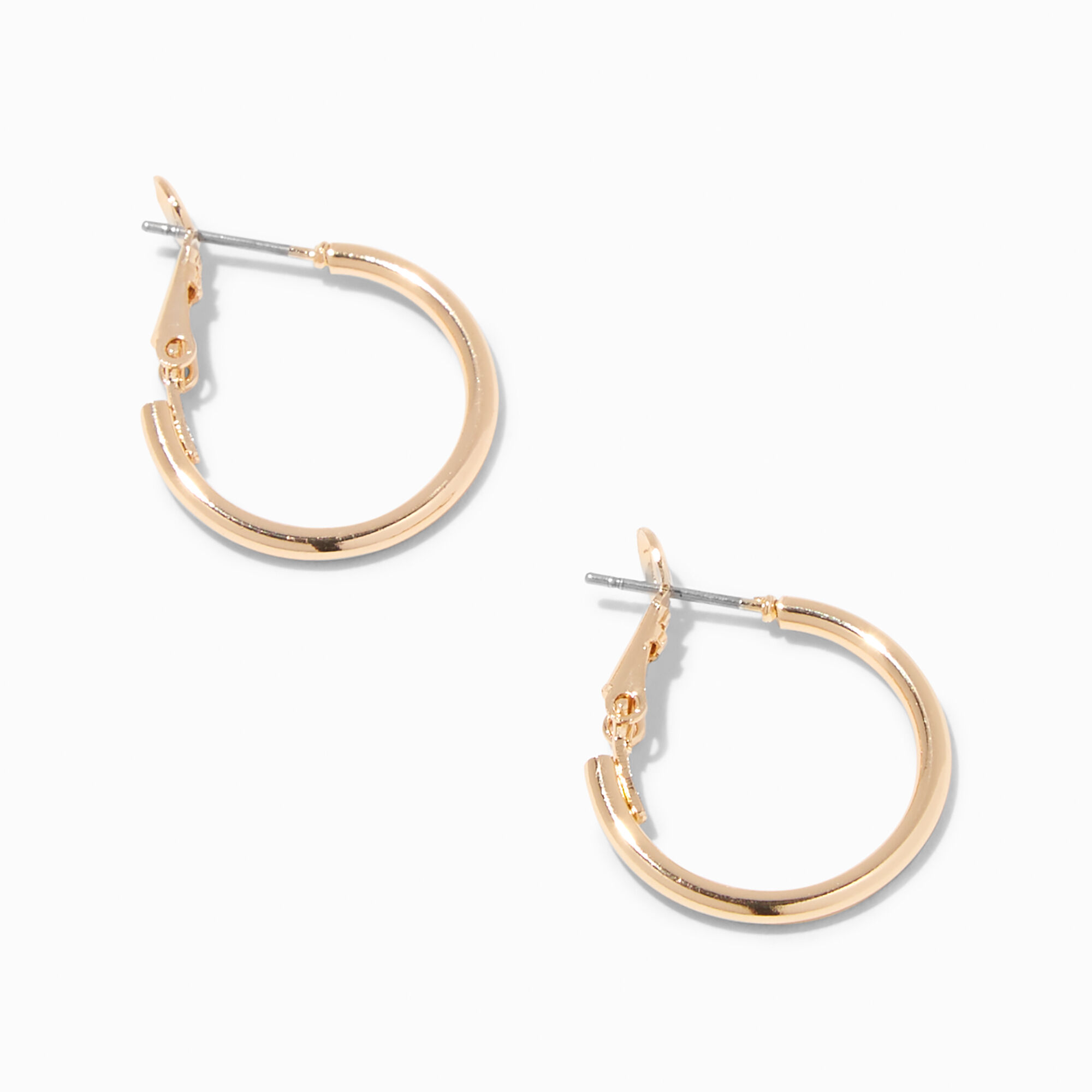 View Claires Recycled Jewelry Tone 20MM Hoop Earrings Gold information