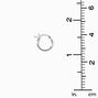 C LUXE by Claire&#39;s Sterling Silver 12MM Hinge Hoop Earrings,