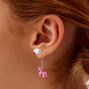 Pink Unicorn &amp; Cloud Drop Earrings,