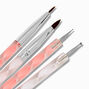 Pink &amp; Clear Nail Art Tool Set - 5 Pack,