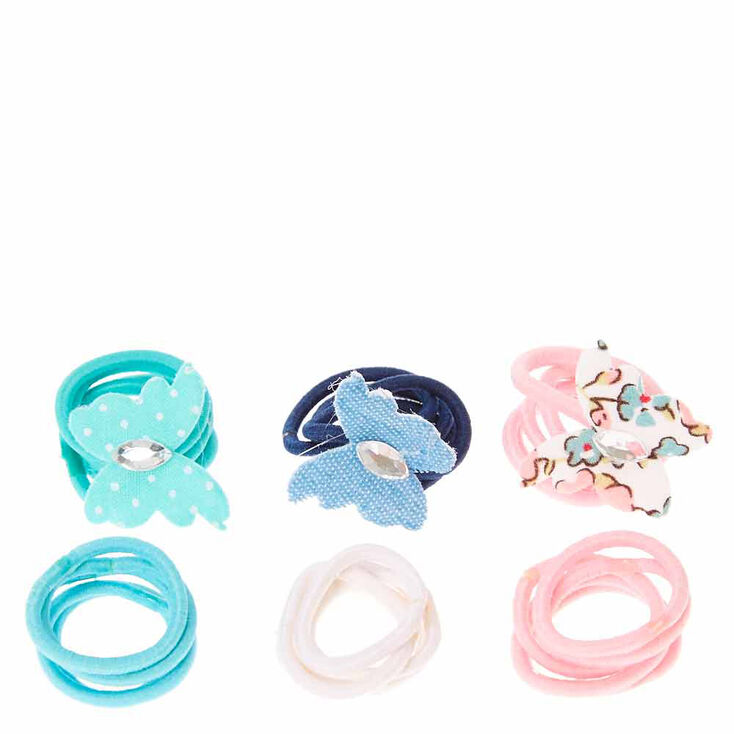 Kids 30 Pack Pastel Butterfly Hair Ties | Claire's US