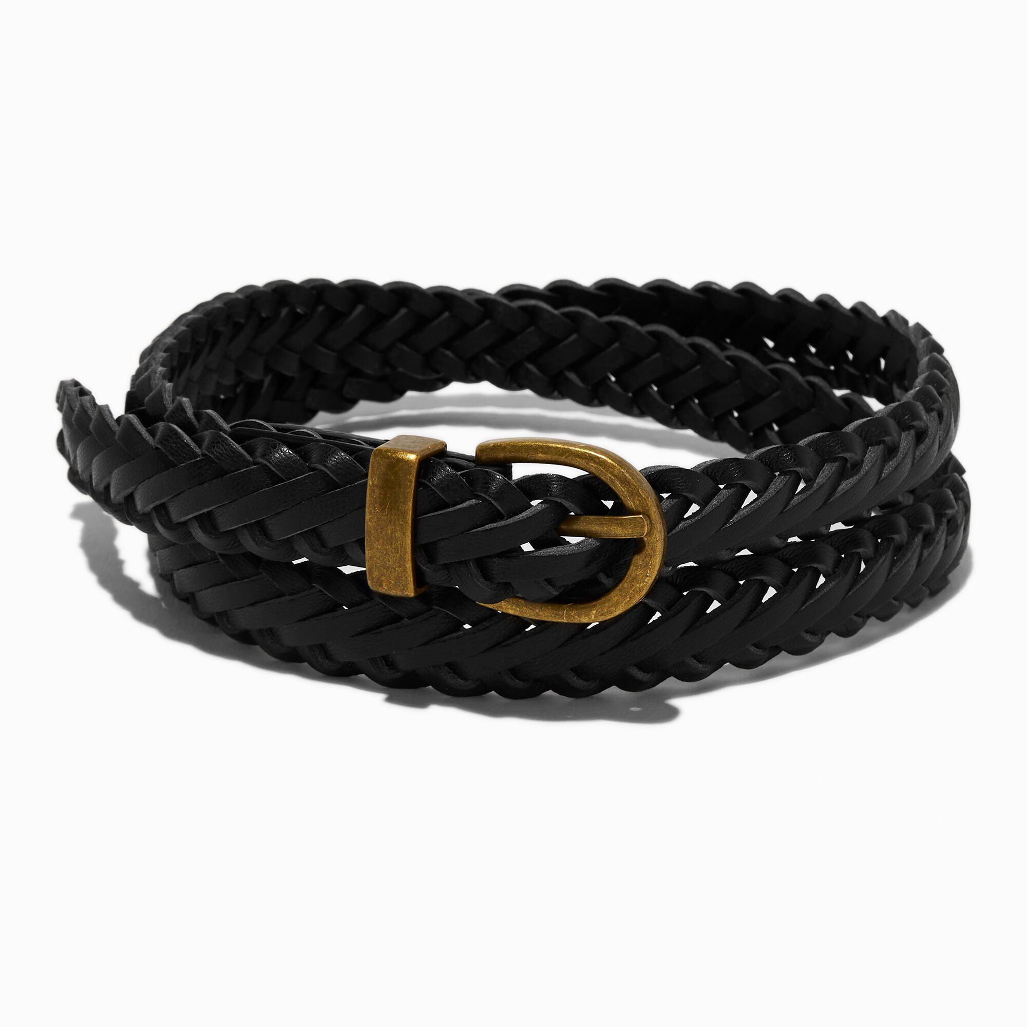 Black Braided Belt,