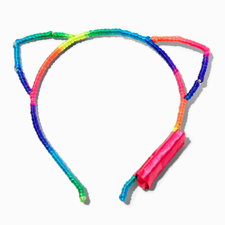 Rainbow Cat Ears Light Up Headband,