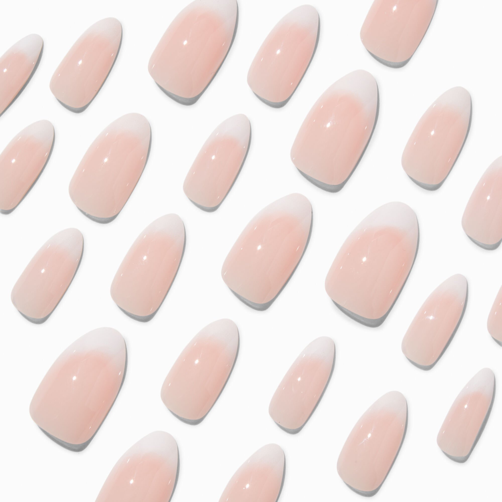 Ombré French Tip Stiletto Vegan Faux Nail Set - 24 Pack,