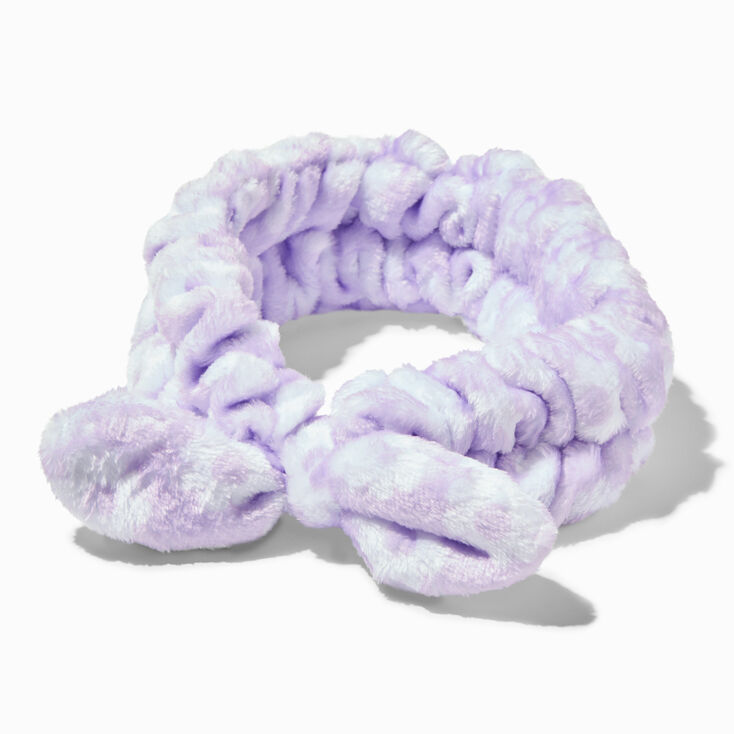 Purple Daisy Makeup Bow Headwrap,