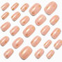 Gold Glitter Celestial Medium Oval Vegan Faux Nail Set - 24 Pack,