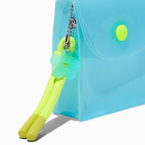 Translucent Blue Daisy Snap Coin Purse,