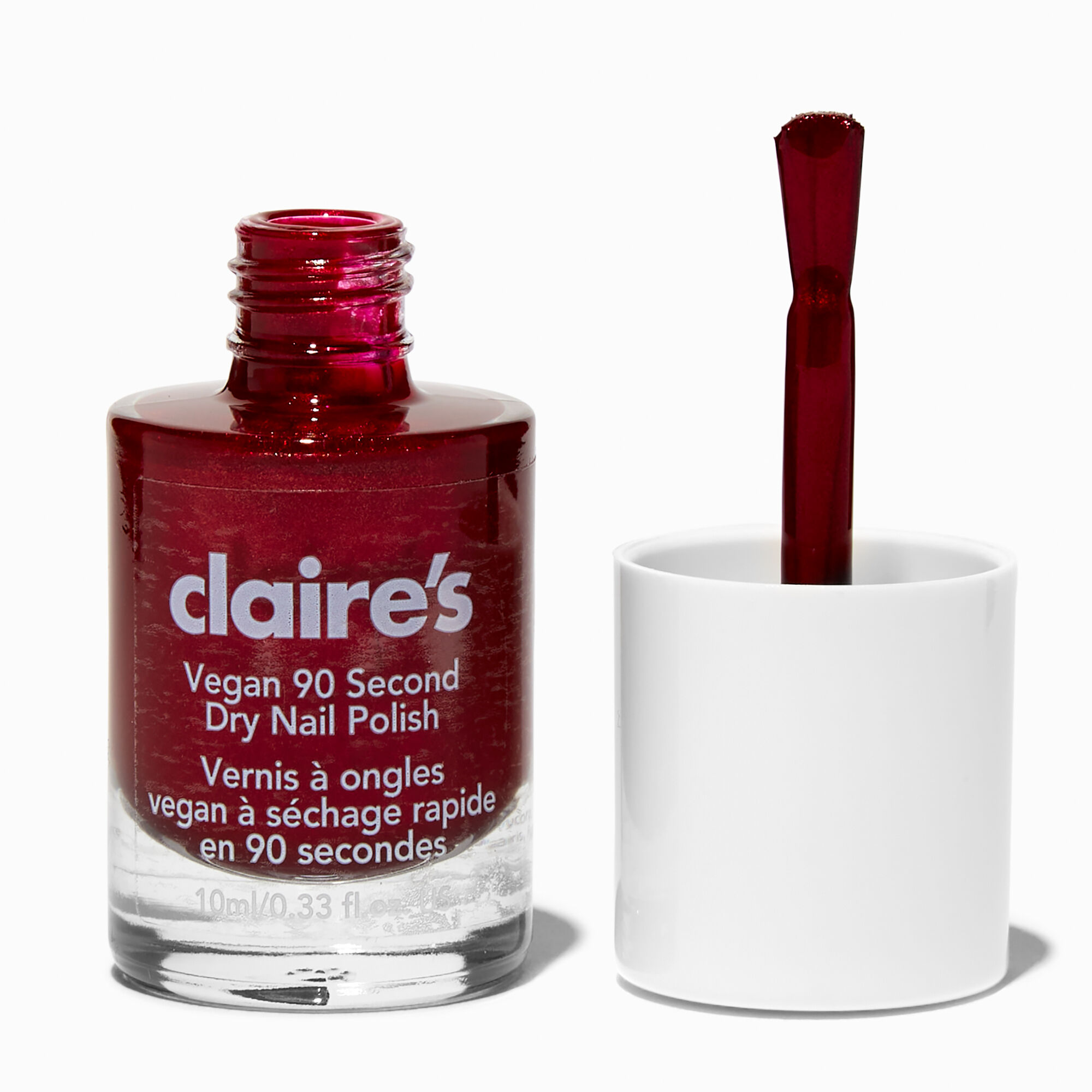 View Claires Vegan 90 Second Dry Nail Polish Love Crush information