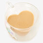 Mug en verre en forme de c&oelig;ur &laquo;&nbsp;Focus On The Good&nbsp;&raquo;,