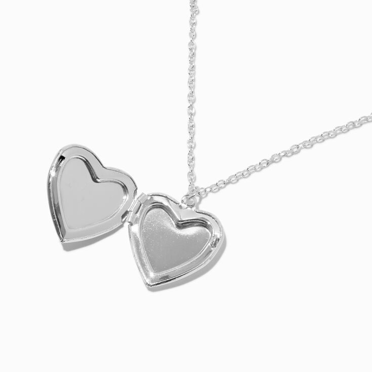 Cow Heart Locket Pendant Necklace,