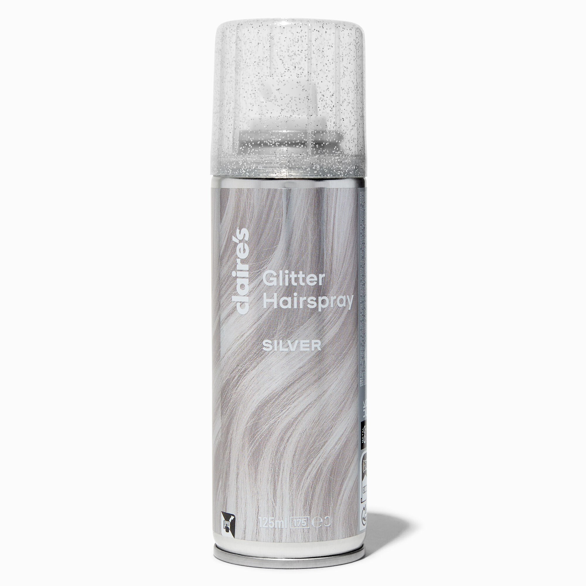 View Claires Glitter Colour Hairspray Silver information