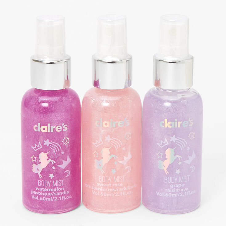 Lots de brumes corporelles &agrave; paillettes pastel - Lot de 3,