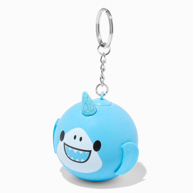 Blue Shark Stress Ball Keychain,