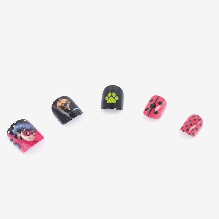 Miraculous&trade; Square Press On Faux Nail Set - 18 Pack,