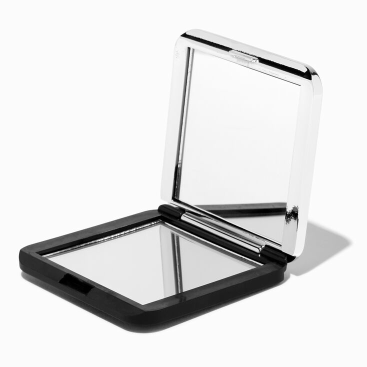 Silver Shatter Compact Mirror,