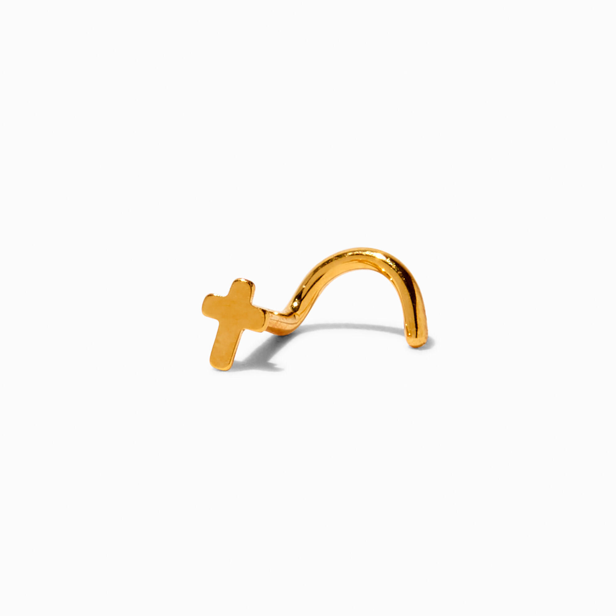 Cross nose stud hot sale