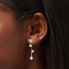 Silver-tone Pearl Y-Neck Jewelry Set - 2 Pack,