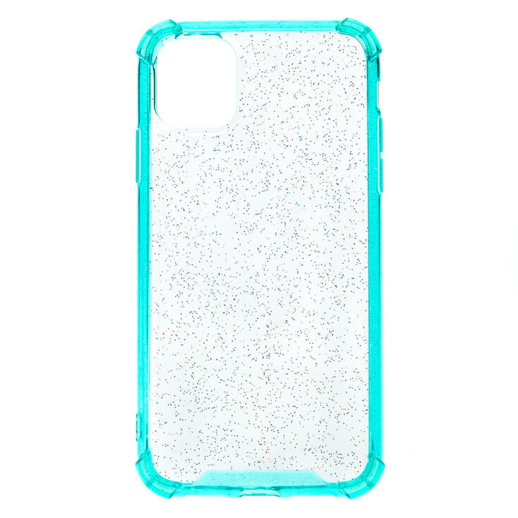 Clear Mint Glitter Protective Phone Case - Fits iPhone&reg; 11,