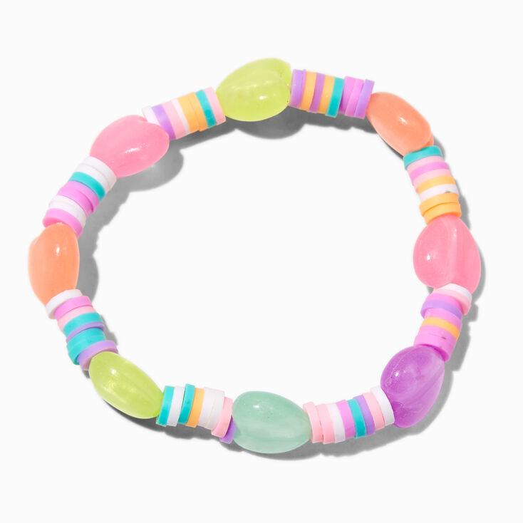 Claire&#39;s Club Pastel Glow in the Dark Clay Beaded Jewelry Set - 2 Pack,