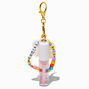 &quot;Chill&quot; Daisy Charm Lip Gloss Wristlet Keychain,