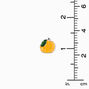 Glitter Pumpkin Stud Earrings,