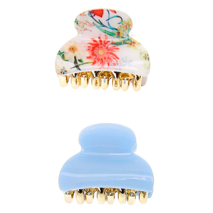 Antique Floral Mini Hair Claws - 2 Pack,