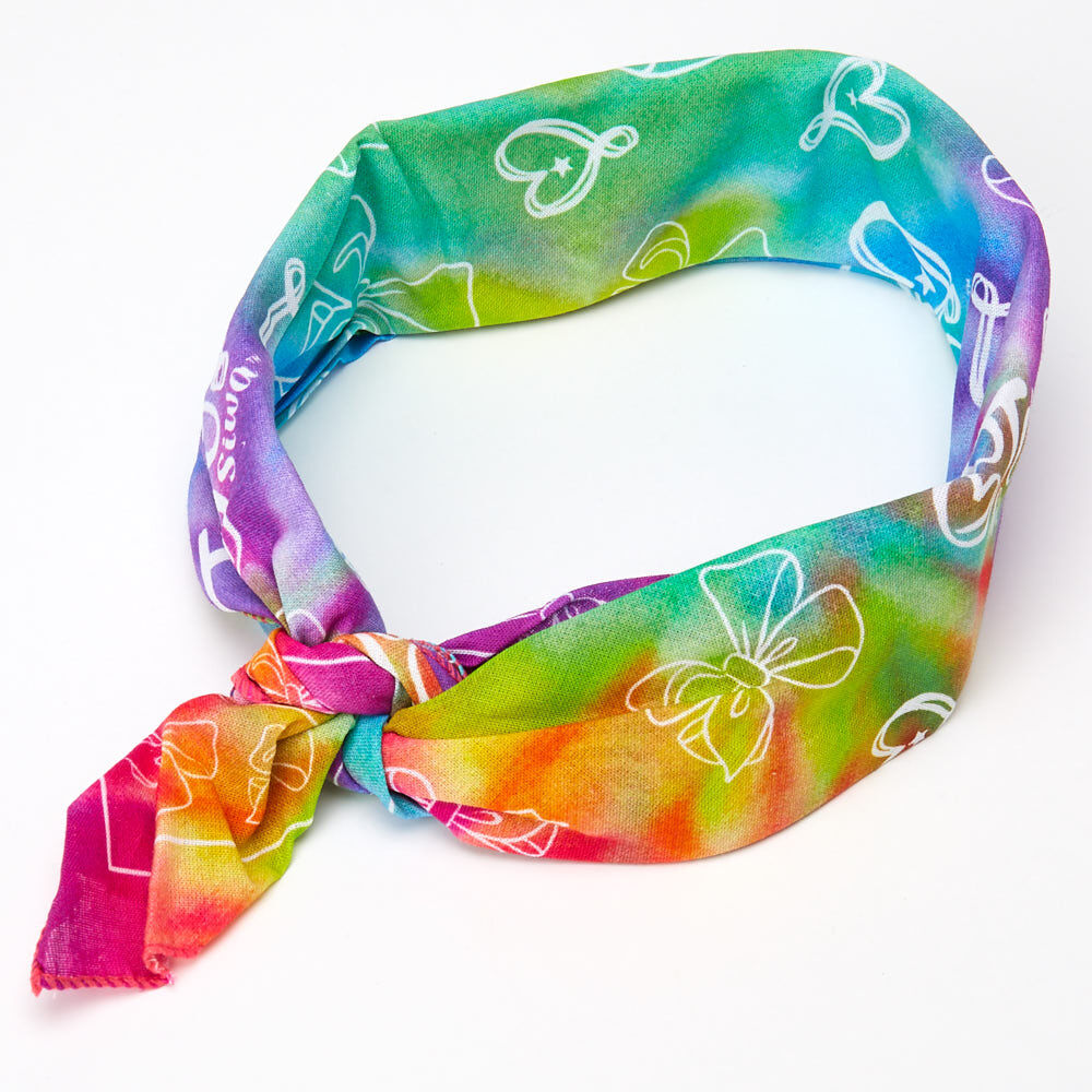 JoJo Siwa™ Tie Dye Bandana - Rainbow,