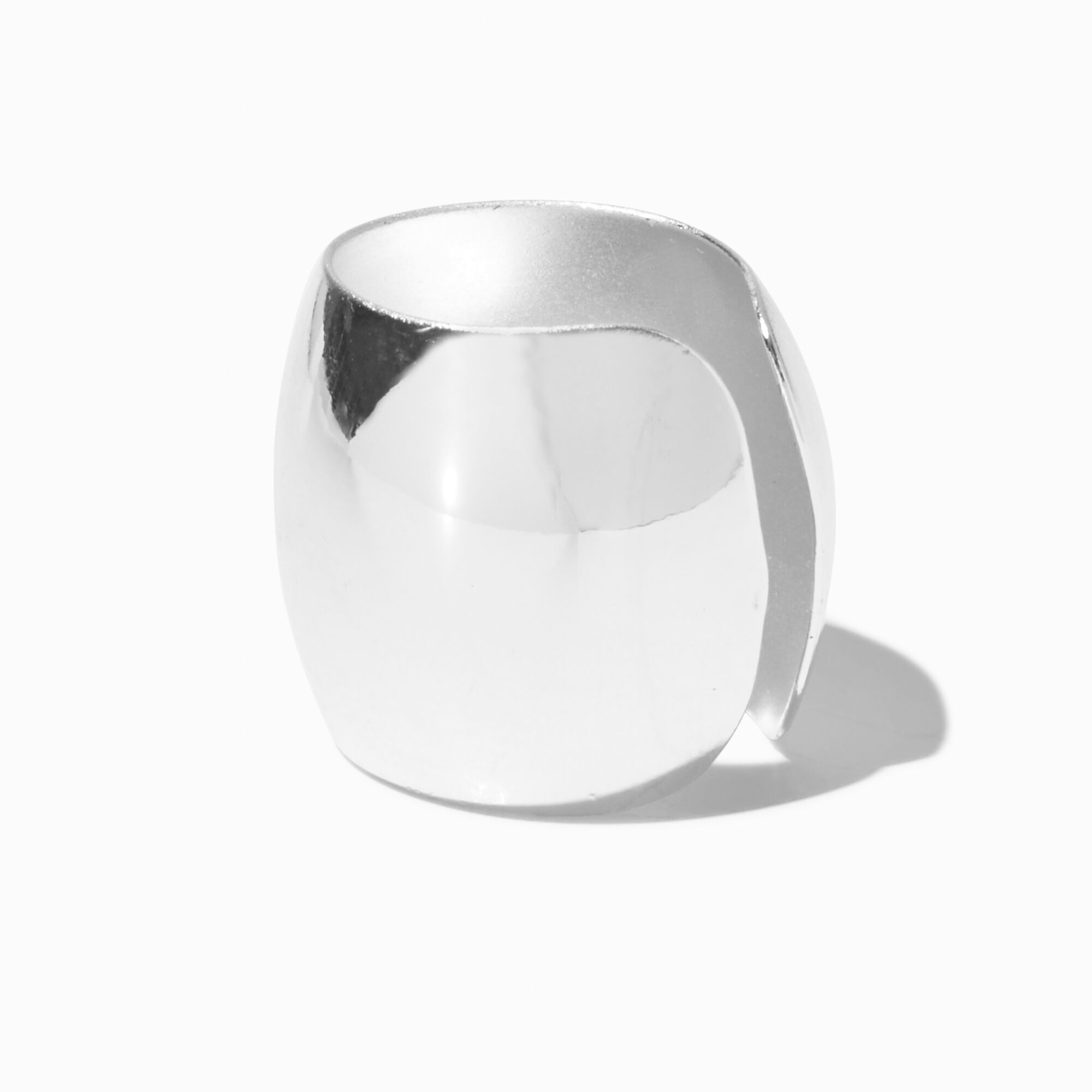 Claire's Manchette d'oreille de grande taille couleur argentée