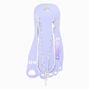 Silver Confetti Paperclip Snake Multi-Strand Chain Anklet,
