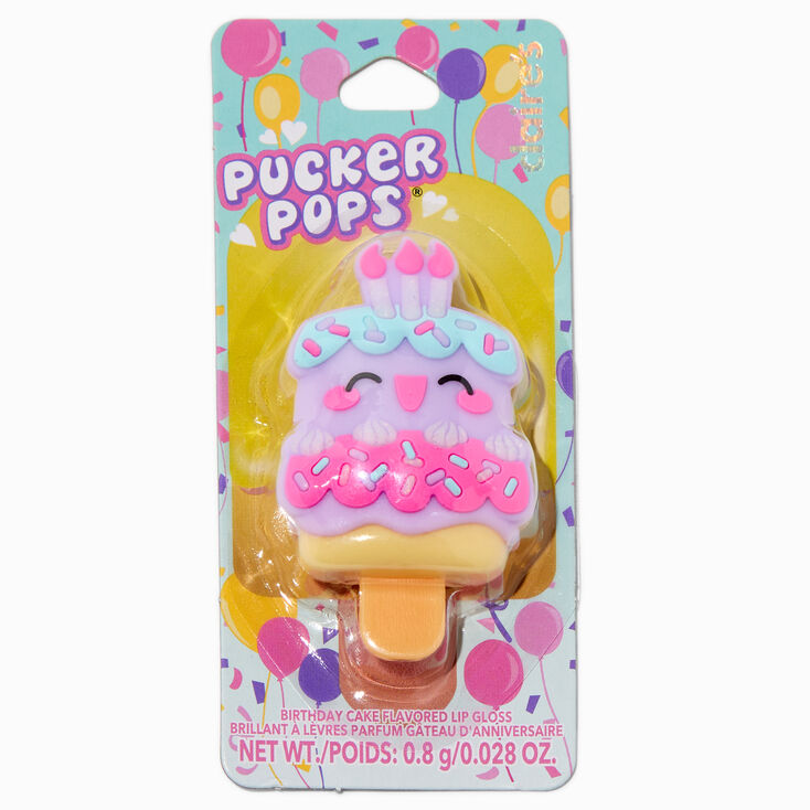 Pucker Pops&reg; Birthday Cake Lip Gloss - Birthday Cake,