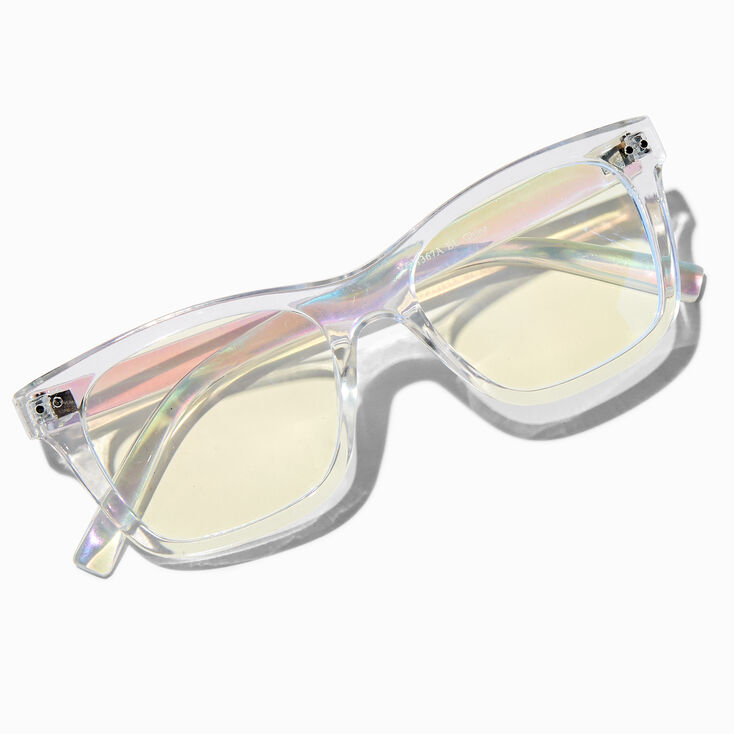 Holographic Retro Clear Lens Frames,