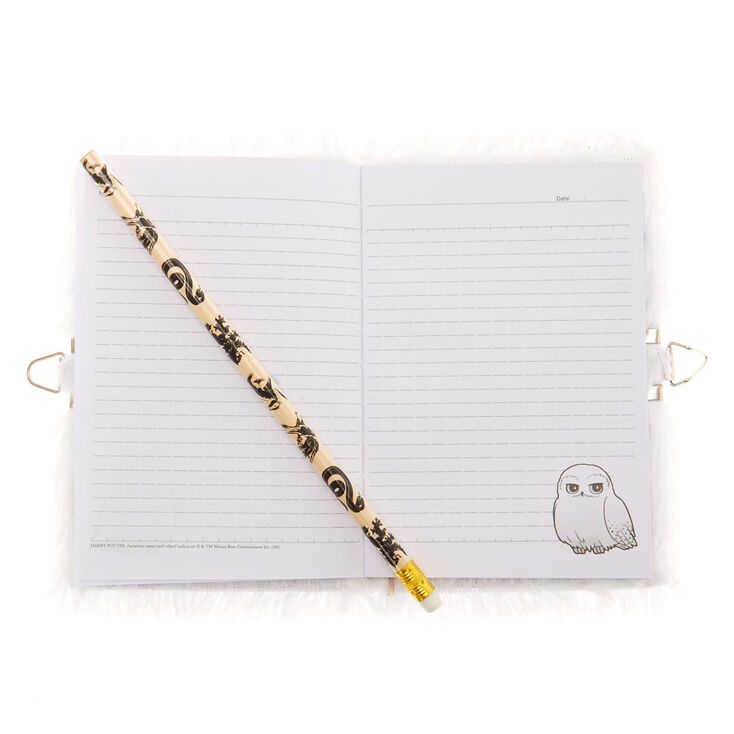 Journal intime et crayon blancs Hedwige de Harry Potter&trade;,