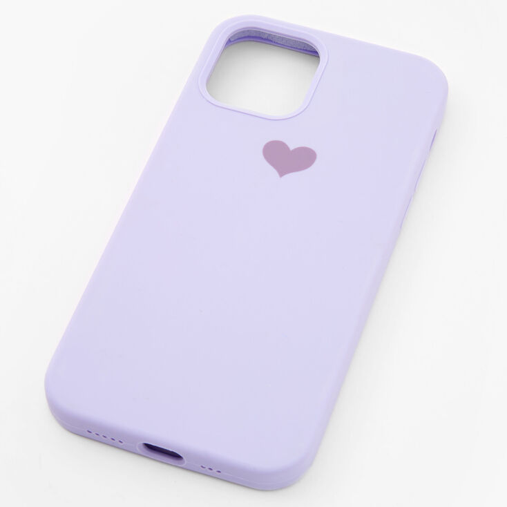 Lavender Heart Phone Case - Fits iPhone 12/12 Pro,