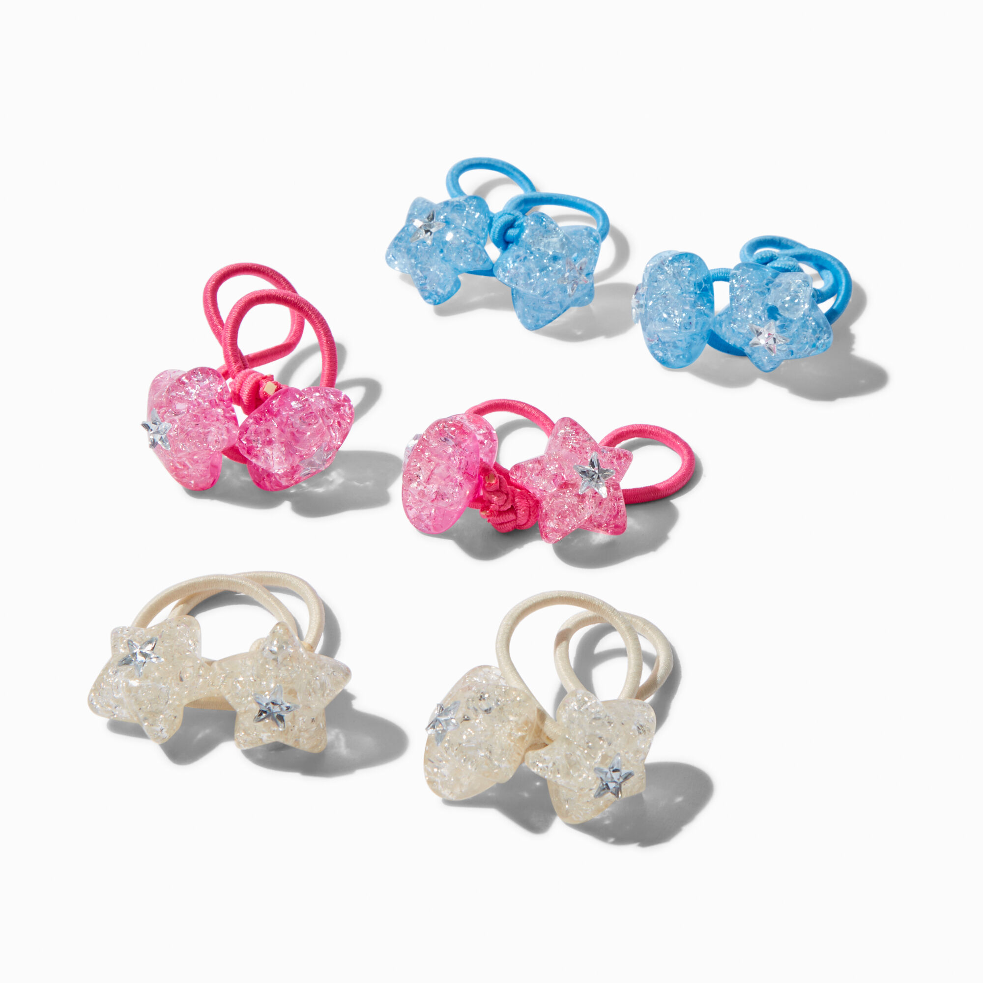 View Claires Club Starry Hair Ties 6 Pack information