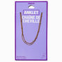 Gold-tone Stainless Steel Ball Chain Anklets - 2 Pack,