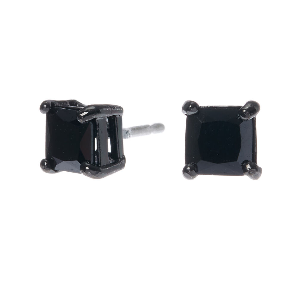 Black cheap square studs