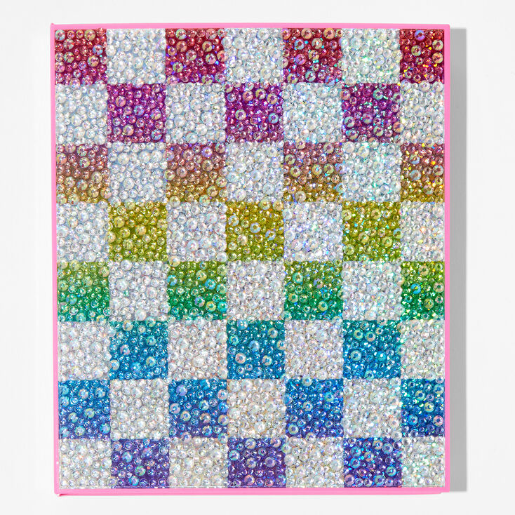 Rainbow Checkered Pink Makeup Set,