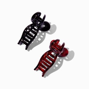 Black &amp; Tortoiseshell Bow Hair Claws - 2 Pack ,