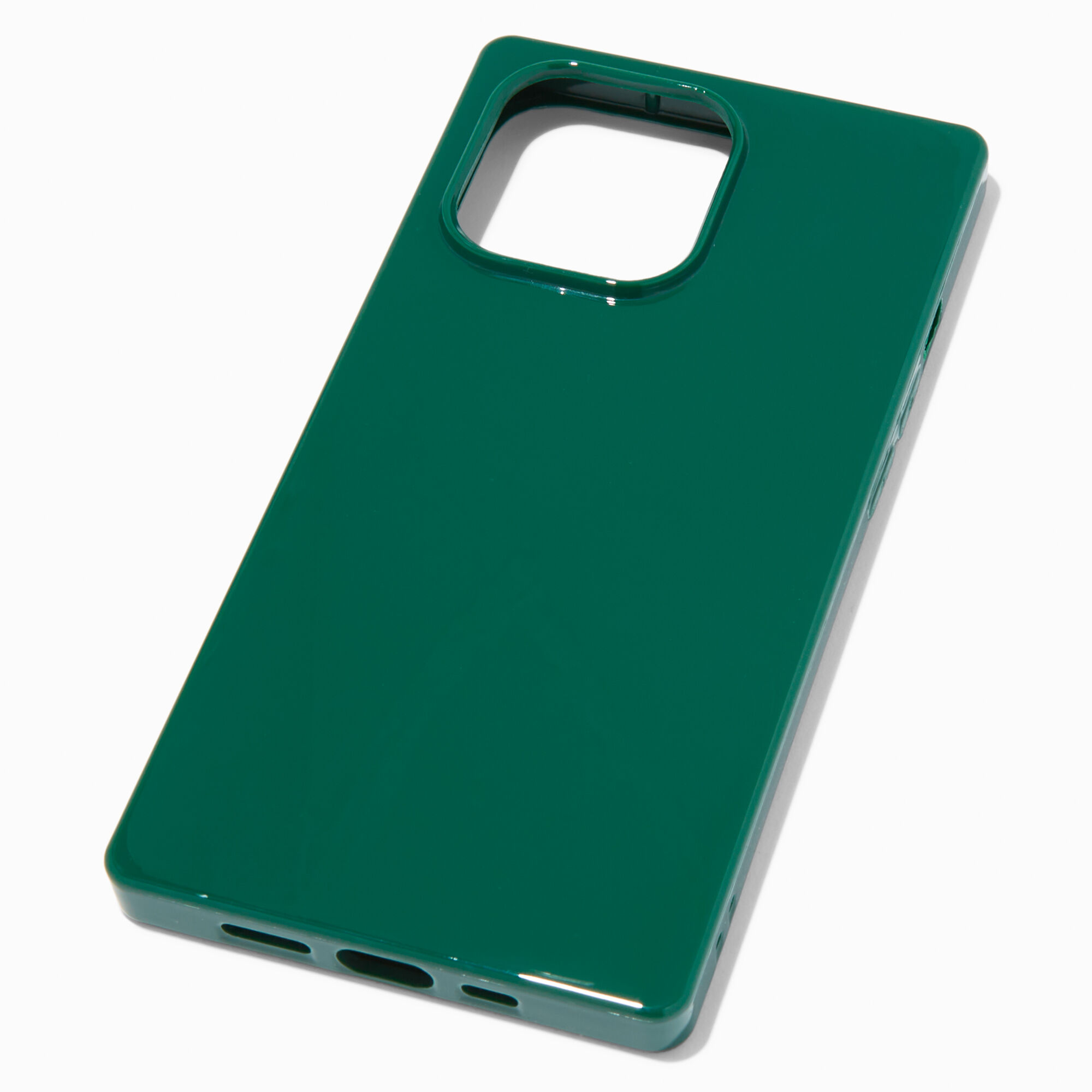 View Claires Shiny Emerald Protective Phone Case Fits Iphone 13 Pro Green information