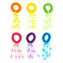 Claire&#39;s Club Rainbow Dangle Hair Ties - 6 Pack,