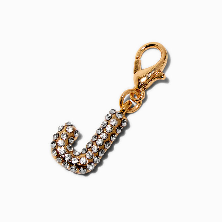 T H E M E x Claire&#39;s Gold-tone J Initial Charm,