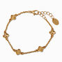 Gold-tone Clover Chain Bracelet,