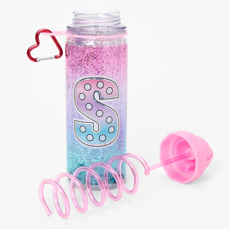 Initial Water Bottle - Pink, S,