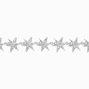 Silver-tone Starry Night Charm Bracelet,