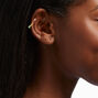 Gold 20G Rainbow Crystal Cartilage Clicker Earring,