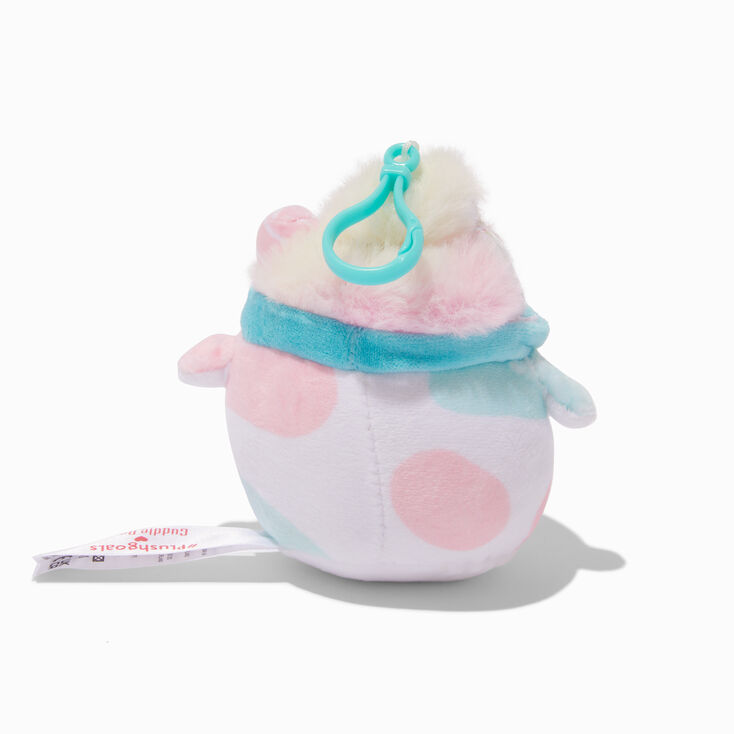 &#35;Plush Goals by Cuddle Barn&reg; Claire&#39;s Exclusive 3&#39;&#39; Cotton Candy Mooshake Soft Toy Bag Clip,