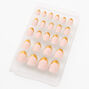 Gold French Stiletto Press On Vegan Faux Nail Set - 24 Pack,