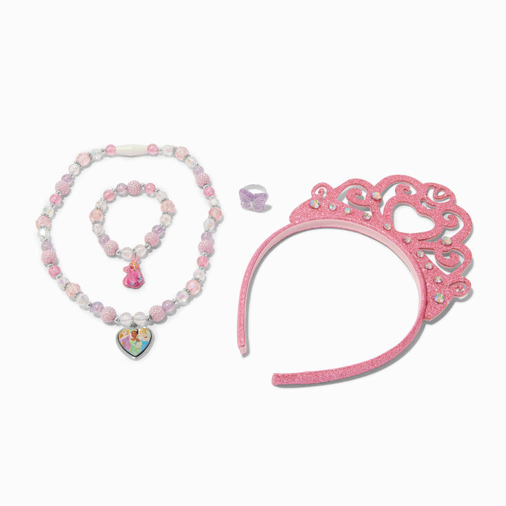 Parure de bijoux et serre-t&ecirc;te diad&egrave;me Disney Princess - Lot de 4,