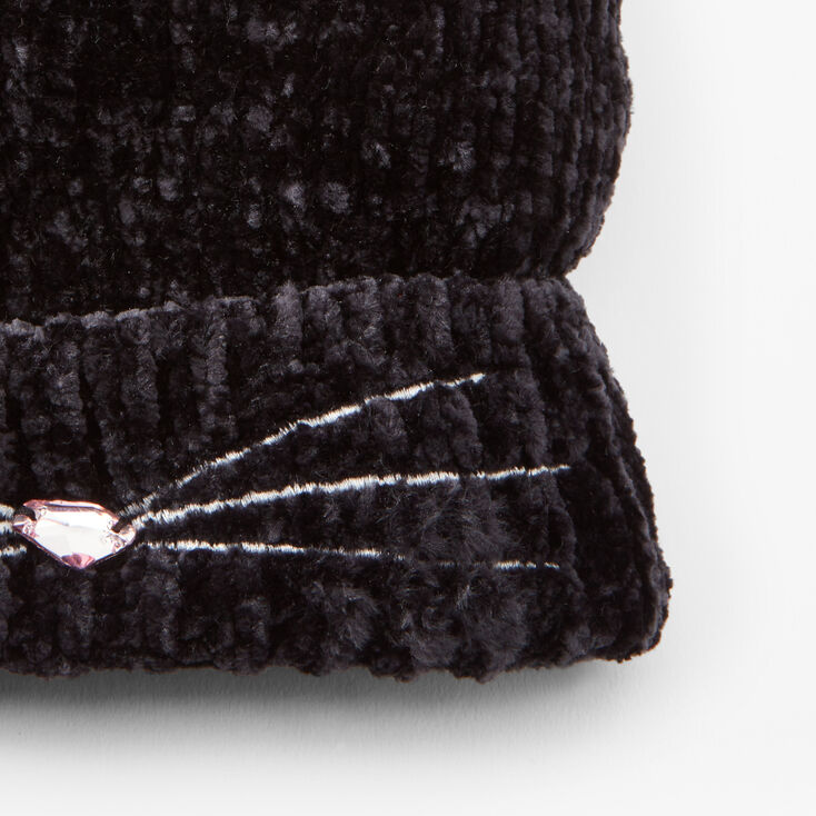 Cat Beanie Hat - Black,