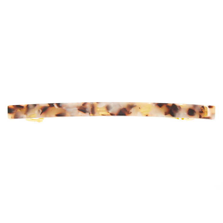 Barrette &agrave; cheveux fine &agrave; motif &eacute;caille de tortue marron,